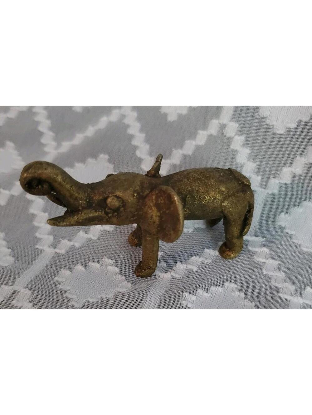 Vtg African Bronze Elephant